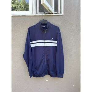 Vintage Nike Track Jacket Size XL Blue Gray Tag Y2K
